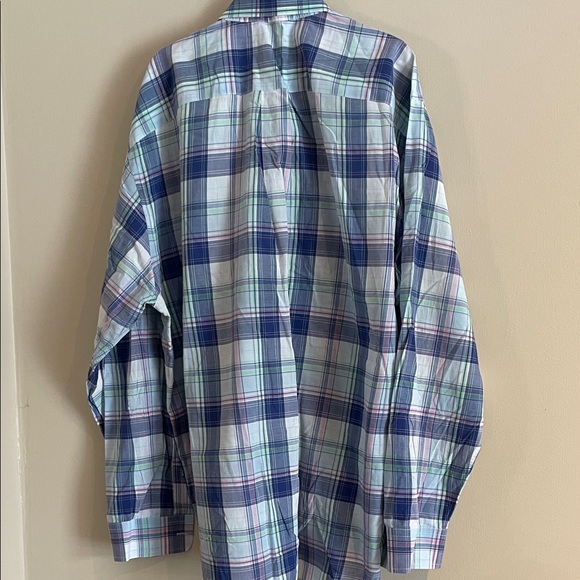 Vineyard Vines Blue Plaid Men's Shirt~ XL - Picture 3 of 5